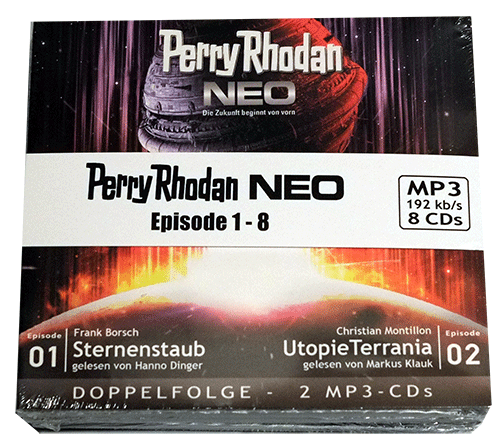 PERRY RHODAN NEO Episoden 001-008 Vision Terrania (MP3-CD-Paket)